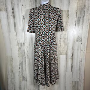 Donna Morgan Moroccan Floral Dress 0 | Sleeveless | Stretch | Knee Length